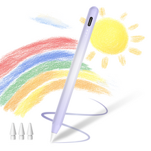 Lade das Bild in den Galerie-Viewer, MEKO Kinder Stift für iPad 15 Min Schnellladung Pencil mit Magnetischer Haftung, Palm Rejection und Neigungssensitivität für iPad 6-11 Mini 5-6 Air M2/M3/3-5 Pro M4/13&#39;&#39;/12,9&#39;&#39;/11&quot;-Farbverlauf lila
