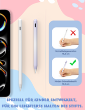 Lade das Bild in den Galerie-Viewer, MEKO Kinder Stift für iPad 15 Min Schnellladung Pencil mit Magnetischer Haftung, Palm Rejection und Neigungssensitivität für iPad 6-11 Mini 5-6 Air M2/M3/3-5 Pro M4/13&#39;&#39;/12,9&#39;&#39;/11&quot;-Farbverlauf lila
