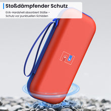 Lade das Bild in den Galerie-Viewer, MEKO Tasche für Nintendo Switch 2 (2025) – Wasserabweisende PU-Ledertasche Switch-Schutzhülle mit 10 Spielkarten-Fächern, stoßfestem Eva-Innenfutter &amp; Vollschutz-Design (Rot und Blau)
